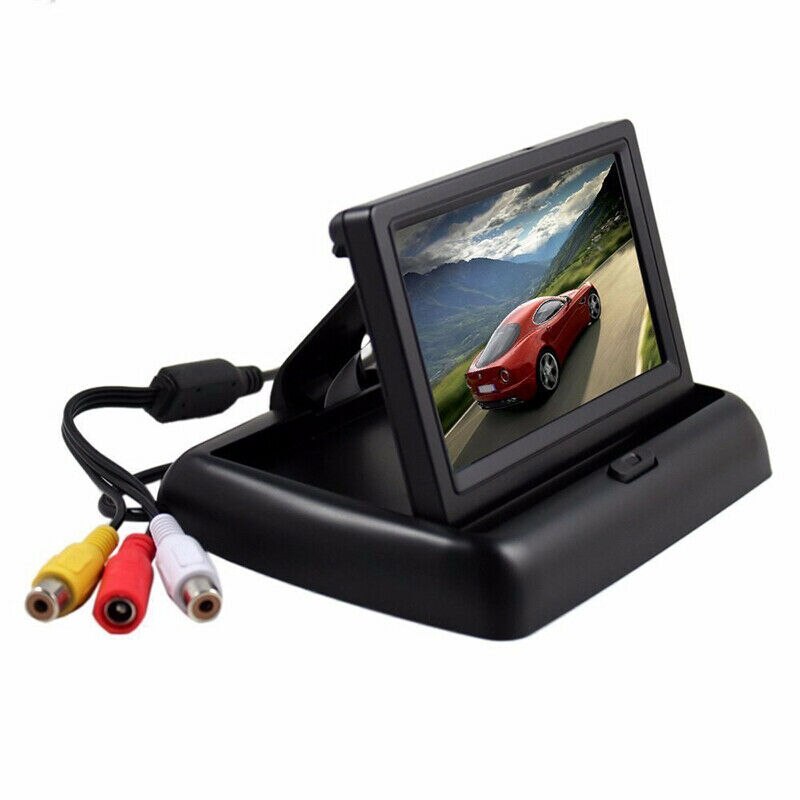 4.3 inch Foldable Car Monitor TFT LCD Display Cameras Reverse Camera Parking System for Car Rearview Monitors NTSC PAL