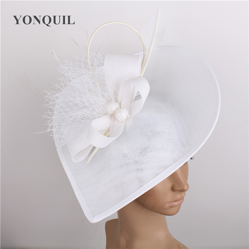 Linen Flowers Wedding Derby Hats Veils And Fascinators Bridal Hats With Face Veil Women&#39;s Formal Party Dinner Hair Accessories: white