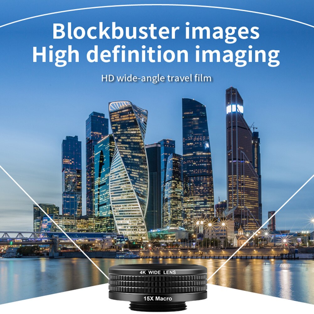 Kamperen reizen groothoek sportevenement macro fisheye telelens set hd smartphone telescoop met statief