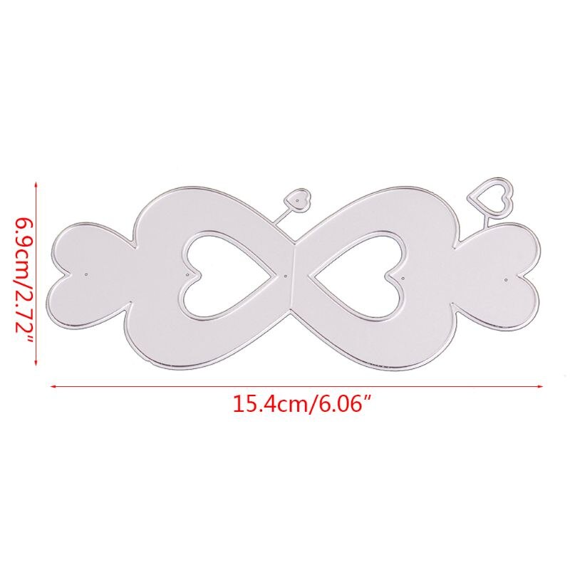 Kärlekslåda metallskärning dies diy scrapbooking papper stämpling stans dekor