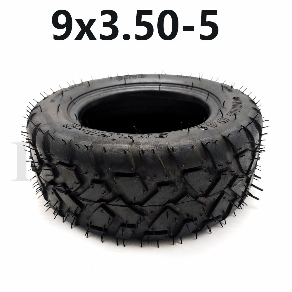 9x3.50-5 Vacuum/Tubeless Tire 9 Inch Wear-resisting Tyre for Electric Skateboard Scooter, Snow Sweepe Parts