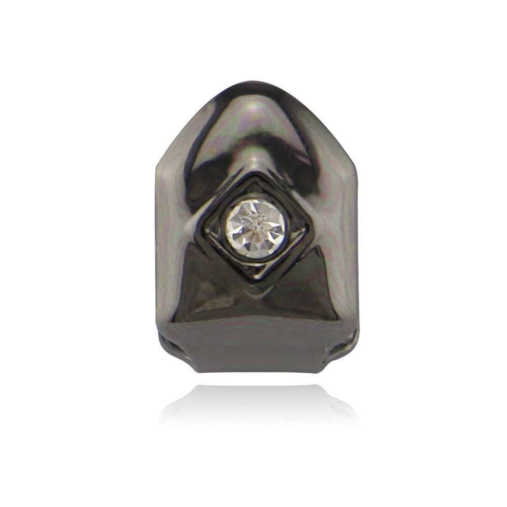 1pc Single Diamond Teeth Caps Gems Hip Hop Rock Teeth Grills Decor Teeth Cover Rapper Top Bottom Tooth Braces Jewelry: D-2