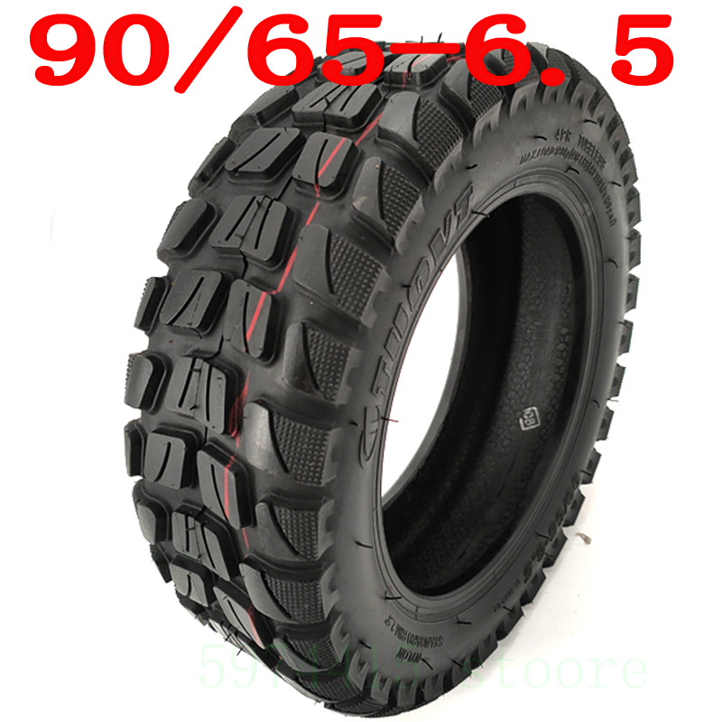 TUOVT 90/65-6.5 11 Inch High Tires Off-road Tyre Wear-resistant Anti-slip Tubeless Tyre for Electric Scooters: Tubeless