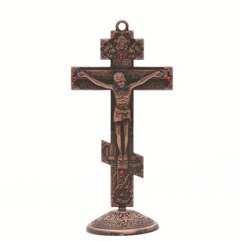 Vintage Russische Orthodoxe Kerk Icoon Cross Home Kerk Auto-interieur Prachtige Ornamenten Decoratie Ornamenten Religieuze: Chocolade