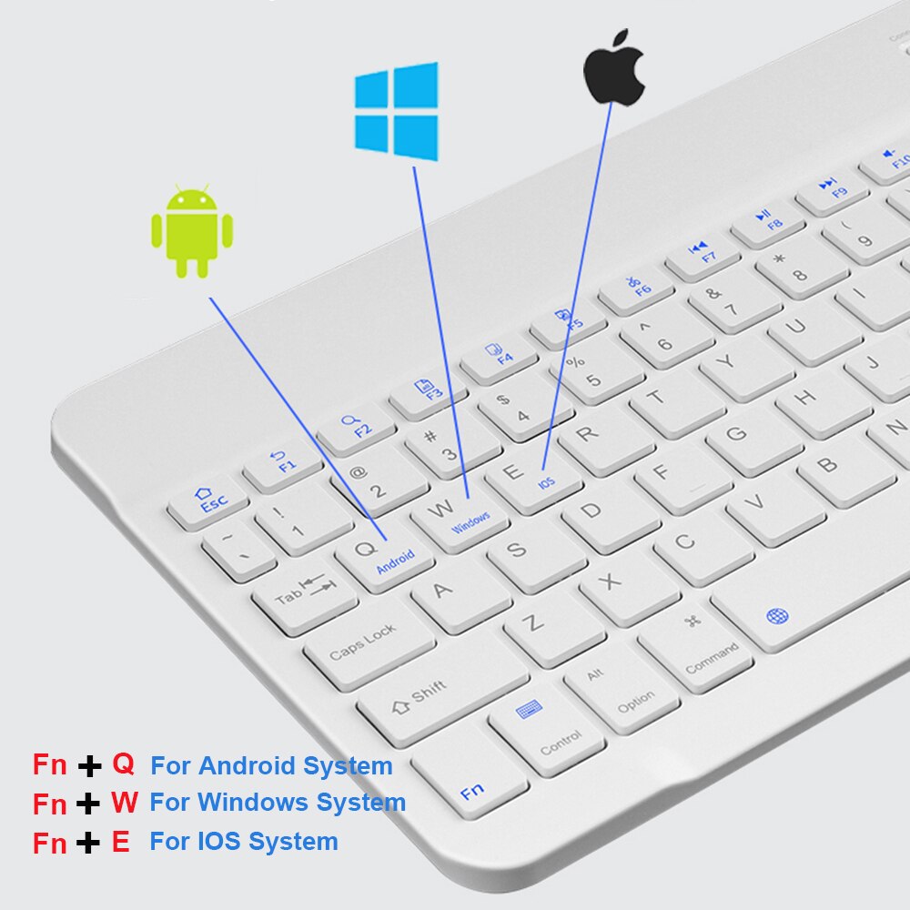 Voor Ipad Toetsenbord En Muis Set Mini Bluetooth Toetsenbord Draagbare Draadloze Toetsenbord En Muis Voor Samsung Xiaomi Ipad Toetsenborden