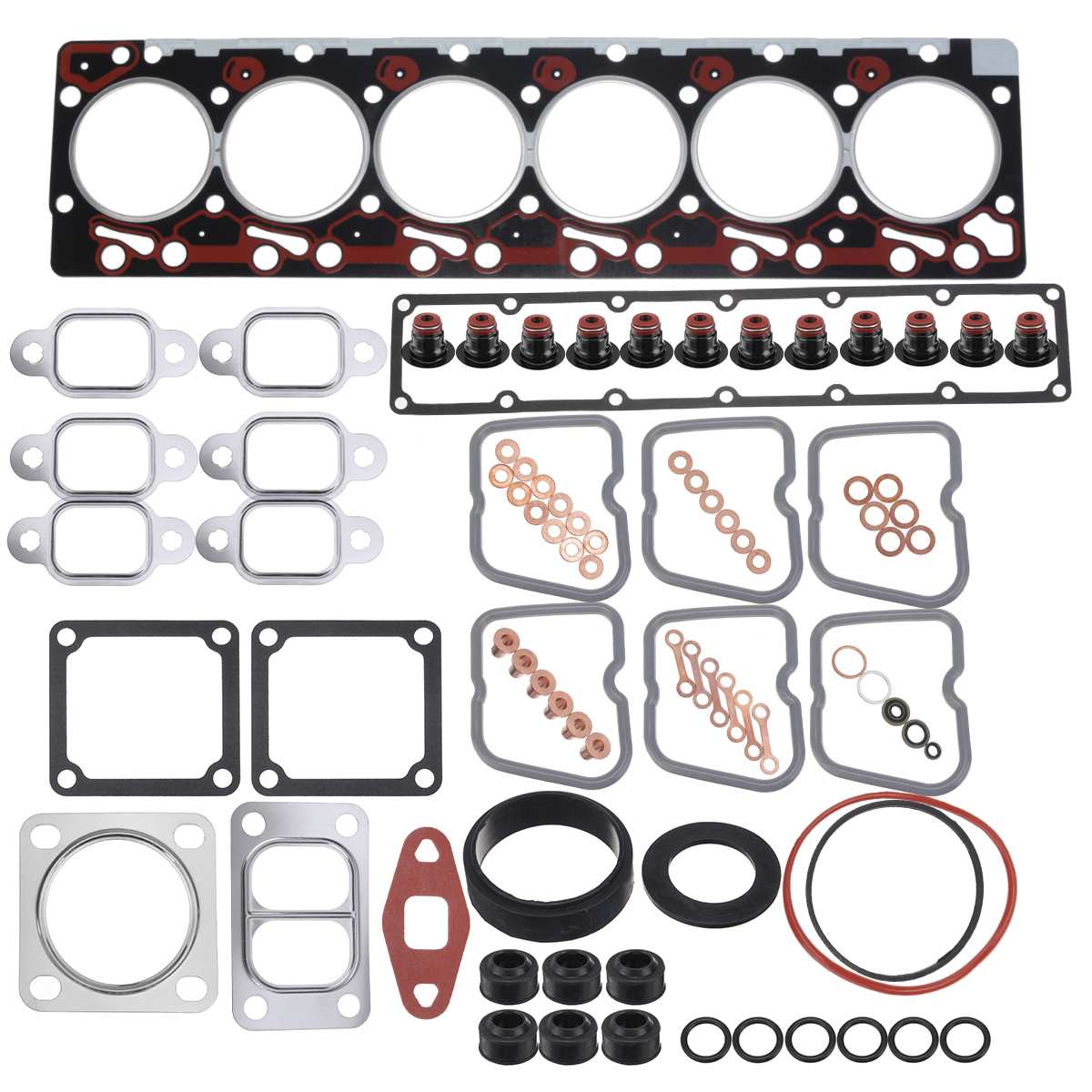 Full Head Gasket Set For For Dodge for Ram 6B 6BT 6BTA For Cummins 5.9L 12V (89-98) 4089649 3804897
