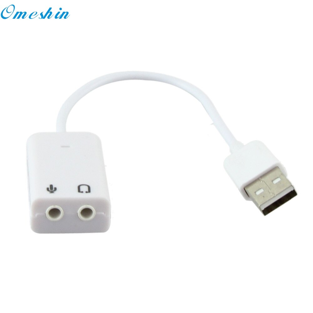 OMESHIN SimpleStone USB 2.0 Virtual 7.1 Channel Audio Sound Card Adapter For Laptop PC Mac May24