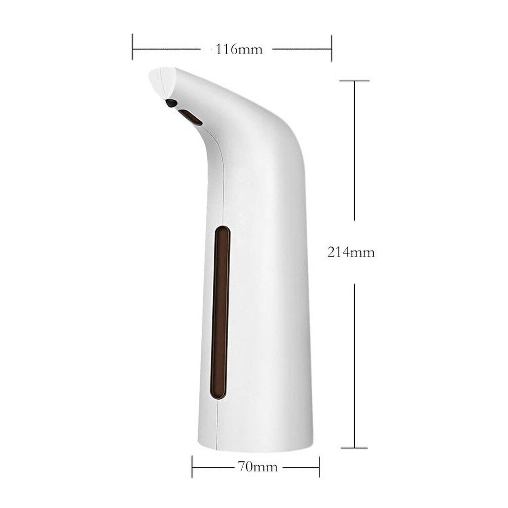 Cuteefun Automatische zeepdispenser, 400 ml, navulbaar, wandzeepdispenser, 4 standen van het schuimvolume instelbaar, batterijniveau-indicator, voor keuken, badkamer, zwart
