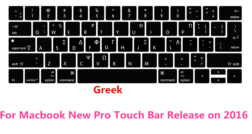 US/ue silikonowy Colemak Dvorak francuski hebrajski klawiatura pokrywa skóry dla Macbook 2017 nowy Pro 13 "A1706 15" A1707 z dotykowym paskiem