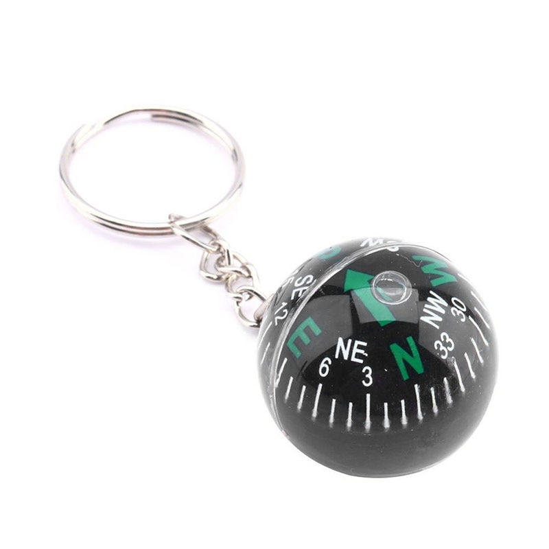 Boule liquide extérieure voyage survie boussole balle porte-clés rempli compas liquide pour randonnée voyage Camping en plein air SurvivalTXTB1