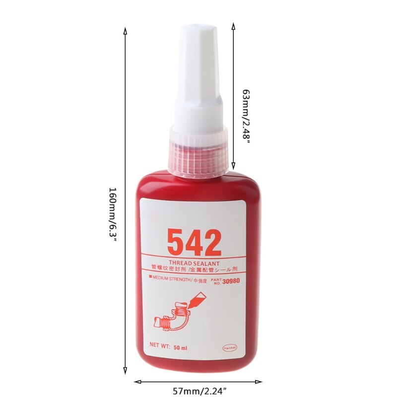 D5QC High Strength 542 Thread Sealant Metal Pipe Thread-locking Solid Seal Glue