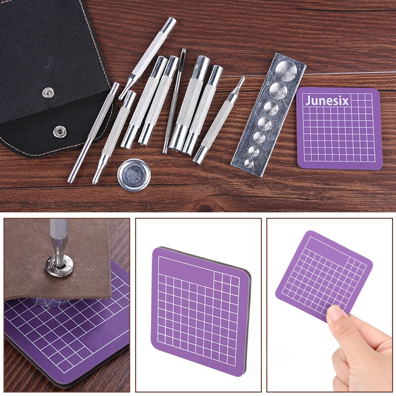 Miusie 40 Set Lederen Snap Fasteners Kit Metalen Drukknopen Naaien Knop Snap Fasteners Voor Leer Craft En Kleding Handgemaakte