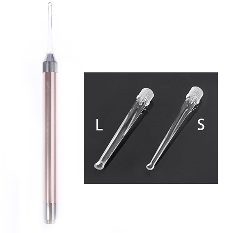 Oorreiniger oorsmeer verwijderaar zaklamp oorstokje oorreiniging oorsmeer verwijderaar oorcurette licht lepel: Goud