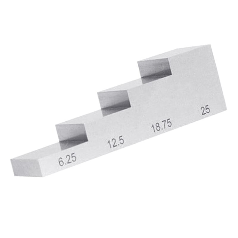 Ultrasonic Thickness Tester Gauge Calibration Block 4 Step Thickness Compatible with Thickness &amp; Linearity Calibration