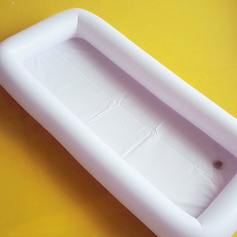 Oppustelig luftisbar oppustelig rektangel drinksholder vandmadras til kopper svømmer svømning