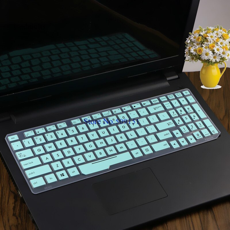 For Asus ROG Strix GL553VD GL553 FZ53VD FX553VE FX553VD FX53VW GL753VE ZX53VW 15 17 inch Notebook keyboard cover protector Skin: Skyblue