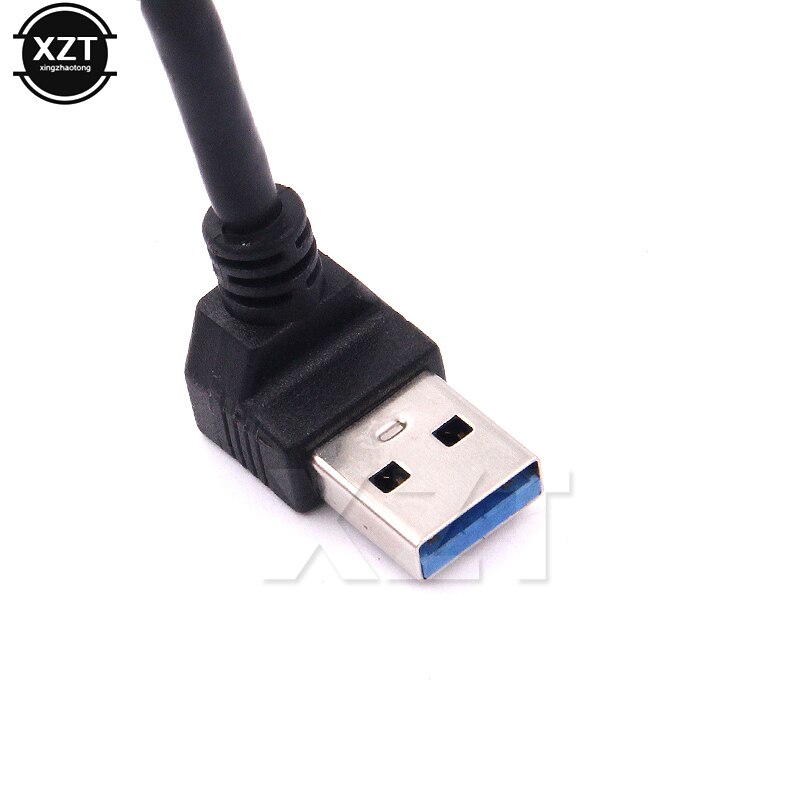 Universal USB 3.0 Male A to Female A Up Angle 90 Degree Extension Data Sync Cord Cable USB Extension Cable