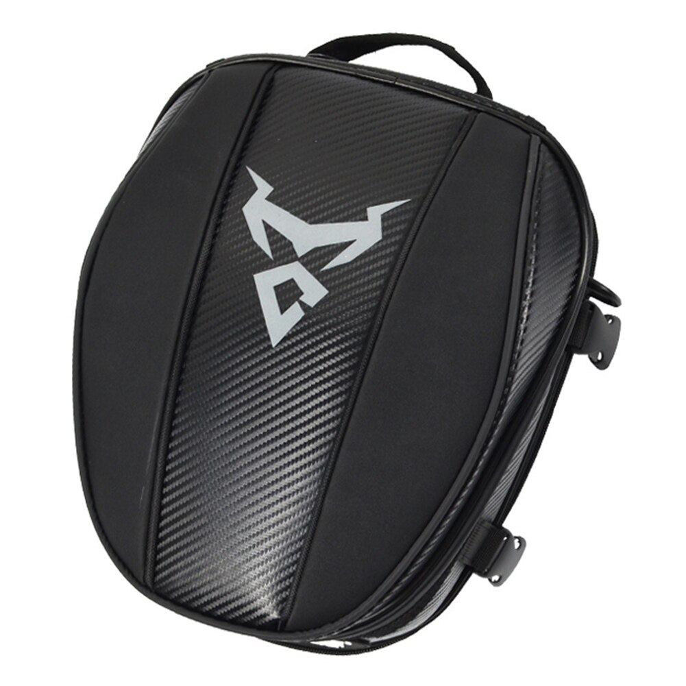 Verstelbare rugtas voor motorfiets, tas voor achterop, draagbaar, bevestigbaar, reflecterende strip, grote capaciteit, rits, slijtvast, reistas