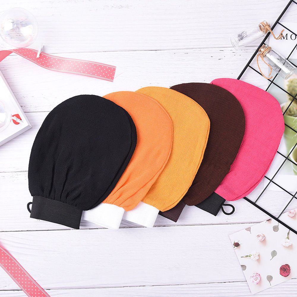 1pc Durable Hammam marroquí exfoliante guante Kessa exfoliante guante aseo ducha lavado guantes cuerpo bronceado Facial manopla para masajes