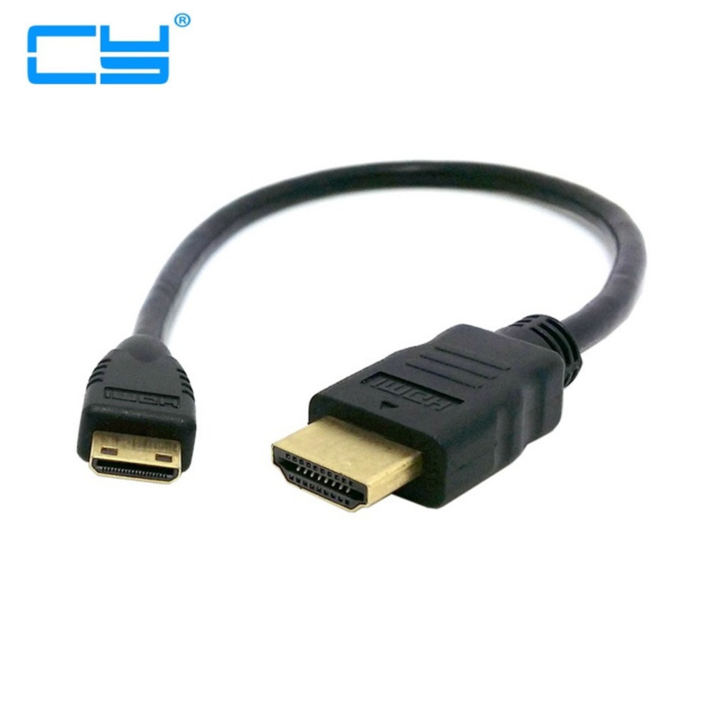 High Speed HDMI 1.4 v met Ethernet & 3d EEN Type Male naar mini C Type Mannelijke Slanke Korte Kabel 50 cm 1.5 m voor Camera DC DV Tablet PC