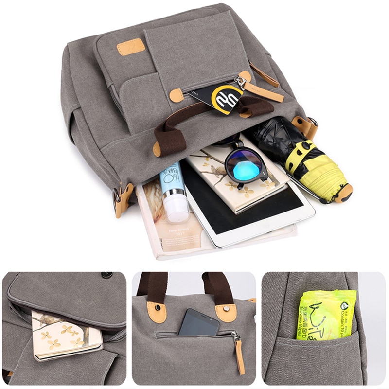 Canvas Shoulder Bag Female Handbag Women's Totes Messenger Packs Femme De Marque Casual Bolsos Mujer Girl's Crossbody bags