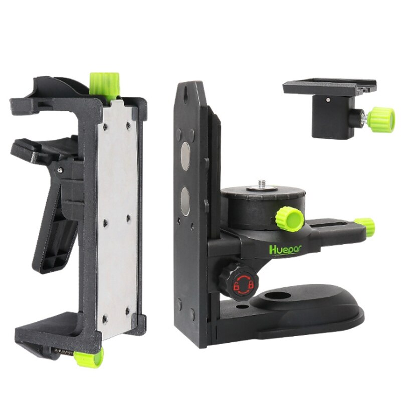 Huepar Fine-Tuning Bracket Level Adapter Multifunctional Magnetic Pivoting Base with Adjustable Clip 360° Adjustable Tool