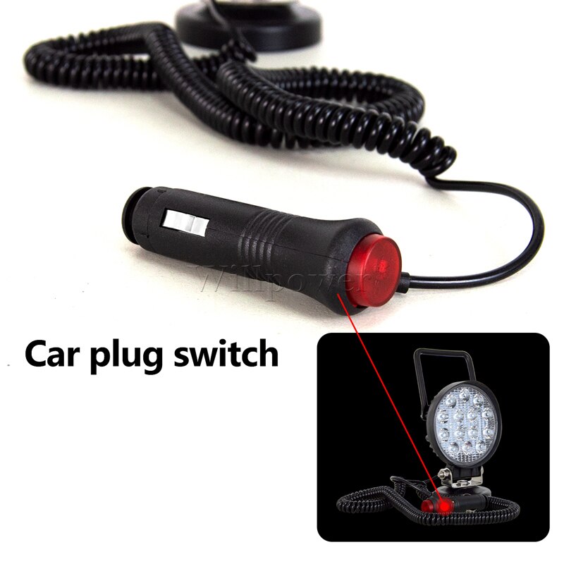 Offroad Car 4" Portable LED Work Light Magnetic Base SUV Tractor ATV Truck 4x4 Plug&Play Driving Light Spot Flood Checking Lamp