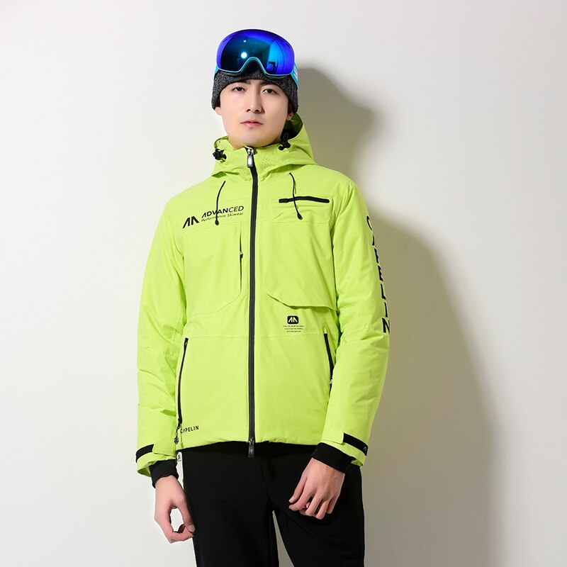 Winter Ski Jacket Men Hoodie Windproof Waterproof Thick Breathable Snowboard Warm Snow Coat Male Dry Outdoor Sports Clothing