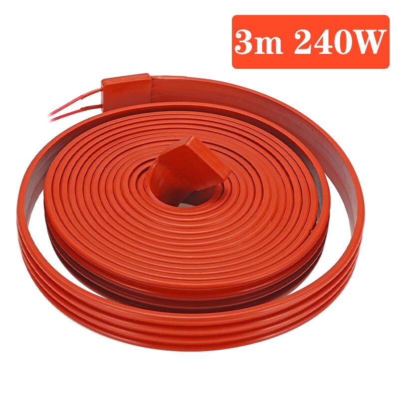 80W/160W/240W/400W Self-regulating Low Temperature Heating Tape Snow Melting Drain Water Pipe Freeze Protection Heat Cable: 240W