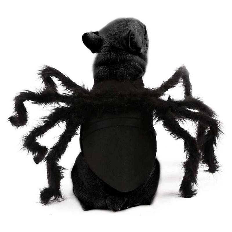 Disfraz de perro o gato de Halloween, disfraz de simulación de araña gigante, disfraz de Mascota, disfraz de Halloween, accesorio para mascotas, decoración para perros