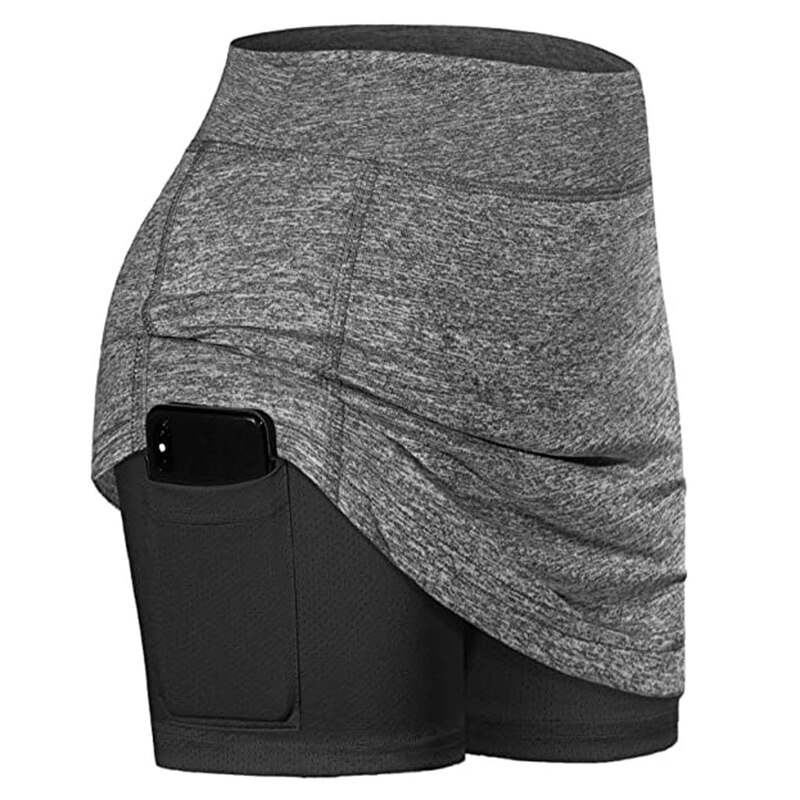 Kvinder tennis nederdele indre shorts elastiske yoga indre shorts elastiske sports golf lommer nederdele