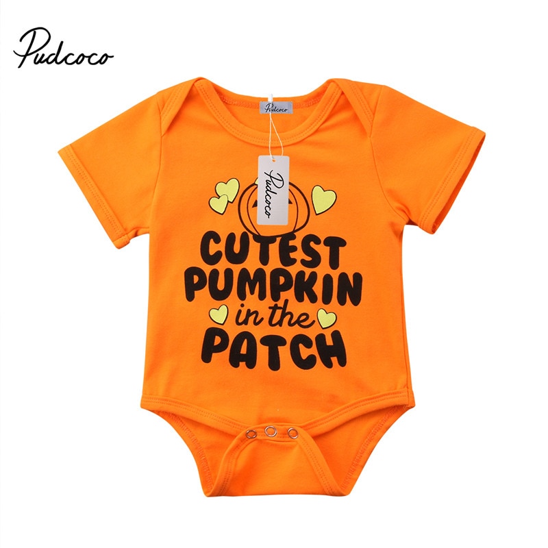 Neugeborenen Baby Junge Mädchen Halloween Kostümich Strampler freundlicher Lustige Kürbis Kleidung Outfits 0-18 Monate