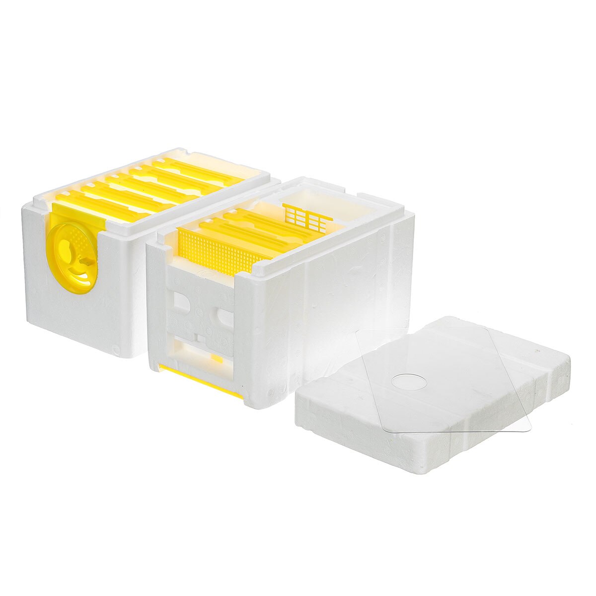 2 layer Beekeeping Bee Hive Plastic Foam Material Rearing Beehive Bee Pollination Tool Bee Box