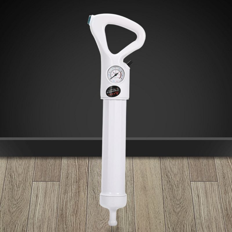 1Set Toilet Plungers High Pressure Pump Cleaner Air Plunge Dredge Drain Blaster D08F