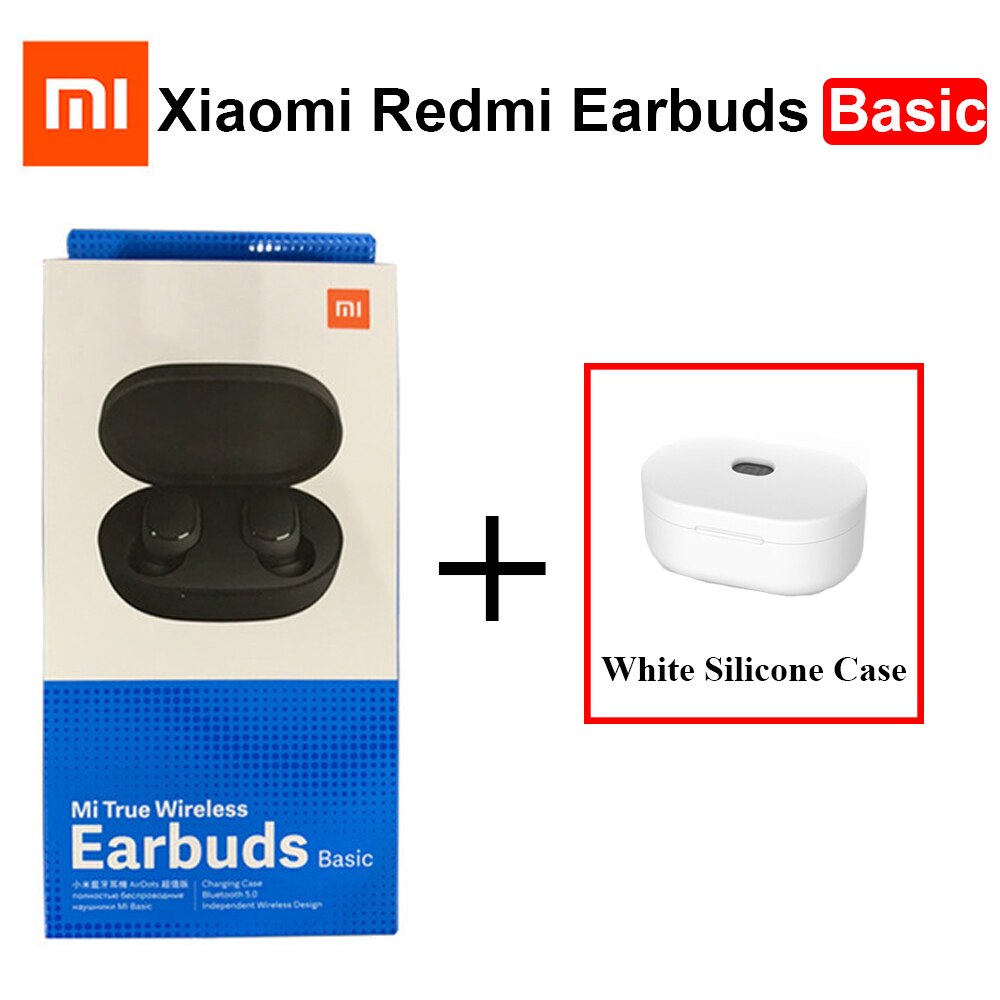 Xiaomi Redmi Airdots-auriculares TWS, originales, versión Global, estéreo básico, Bluetooth, TWSEJ04LS: Add White Case