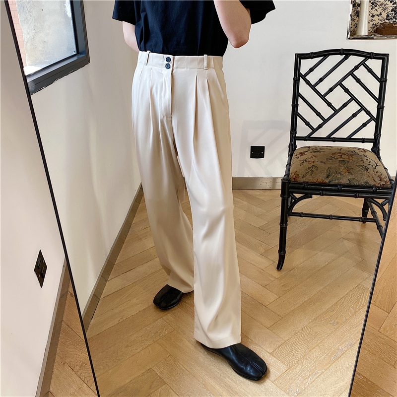 Mixcubic sommer stil unikke jakkesæt med dobbelt knap bukser mænd afslappet jakkesæt mænd bukser,m-xxl – Grandado