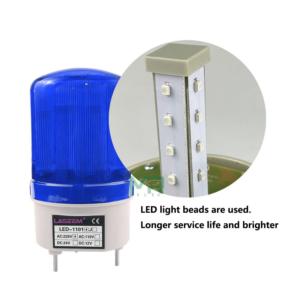 LED-1101 Mit stimme Rotierenden dreh LED strobe Al – Grandado