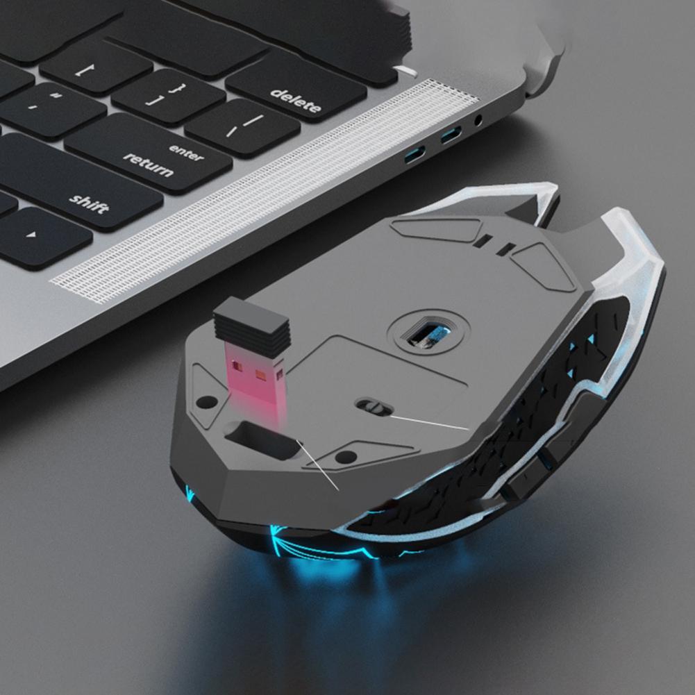 Bluetooth Draadloze Muis Meisje Schattige Roze Mute Spel Oplaadbare Muis Desktop Laptop Mechanische Spel 1600Dpi Backlit Muis