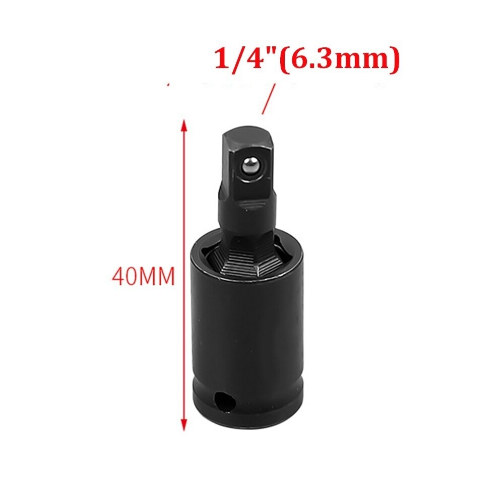 360 Degree Swivel Knuckle Joint Air Impact Wobble Socket Adapter Hand Tool 1/2 3/8 1/4: 1-4