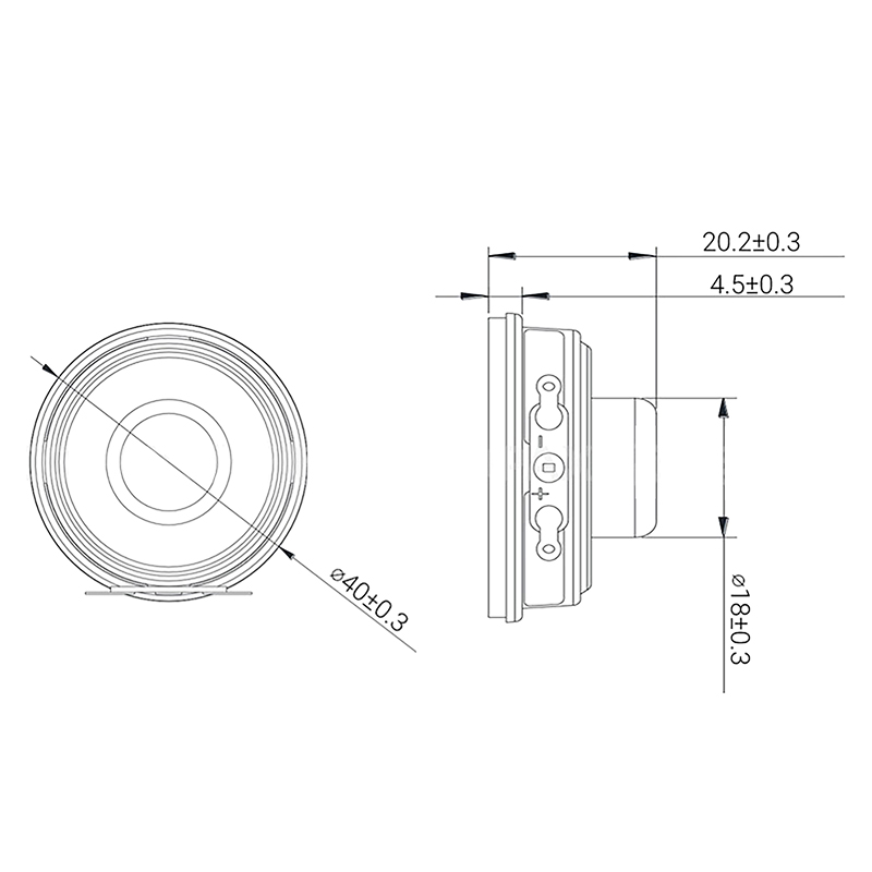 2 stücke Mini Lautsprecher 3W 4R Durchmesser 4CM Mini Verstärker Lautsprecher Trompete 3 Watt 4 Ohm 40mm Lautsprecher Für Arduino Kit