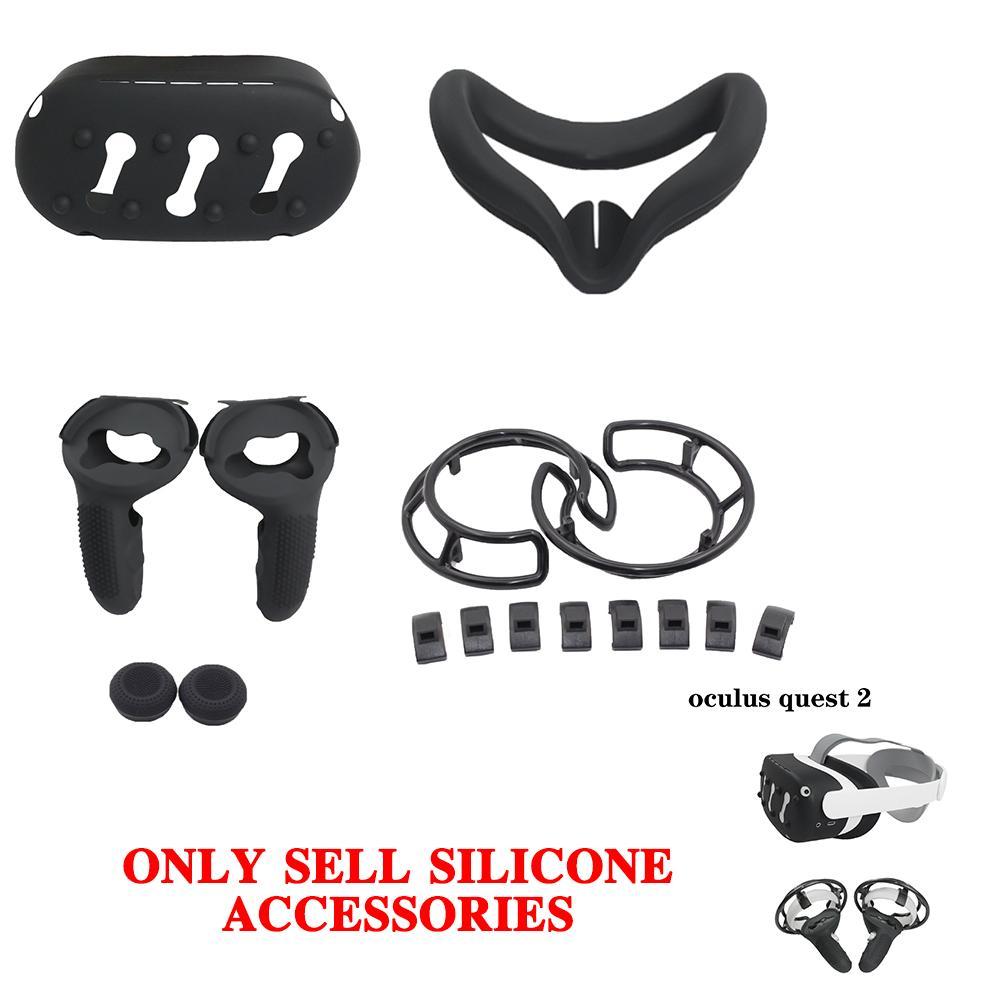 For Oculus Quest2 Silicone Handle Protective Cover All-In-One Set VR Handle Set Accessories For Oculus Quest 2