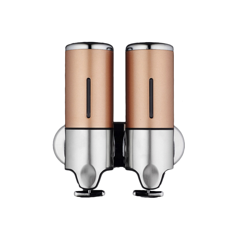 500ml Double tank Liquid Soap Dispenser Bottle Home Hotel Wall Mount Lavatory Bath Soap Dispenser