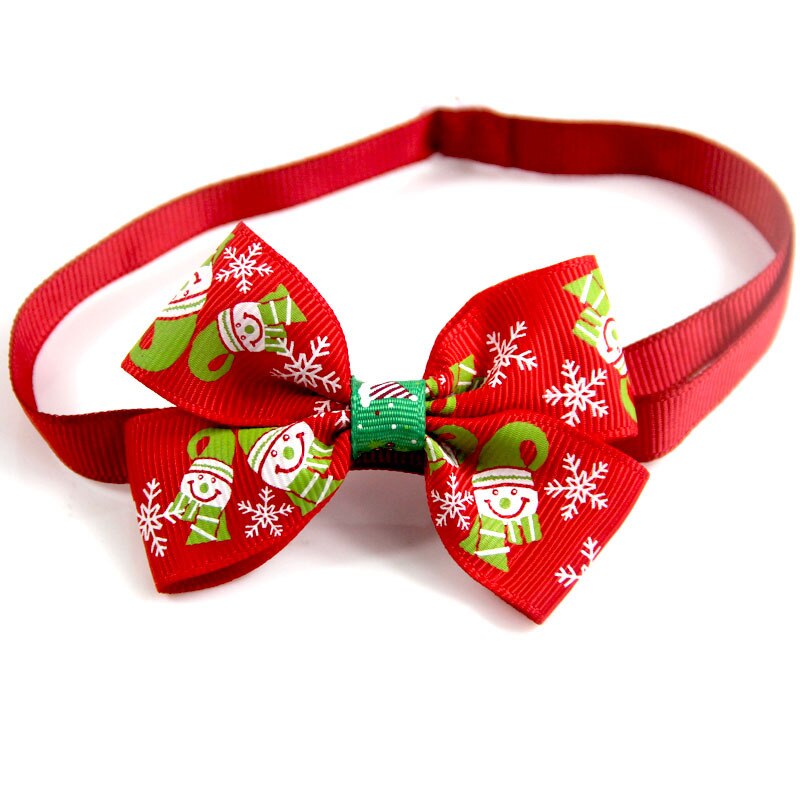 Nœud papillon chien et vert du nouvel an, nœud papillon de série de noël pour chien et animal de compagnie, collier de bijoux fait à la main pour chat et chien: L