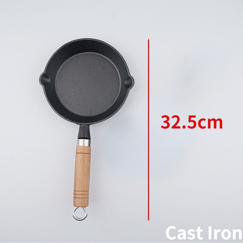 Cast Iron Frying Pan Frying Pan Uncoated Non-stick Pancake Hand Pancake Pancake Pan Pizza Pan 48cm: 32.5cm