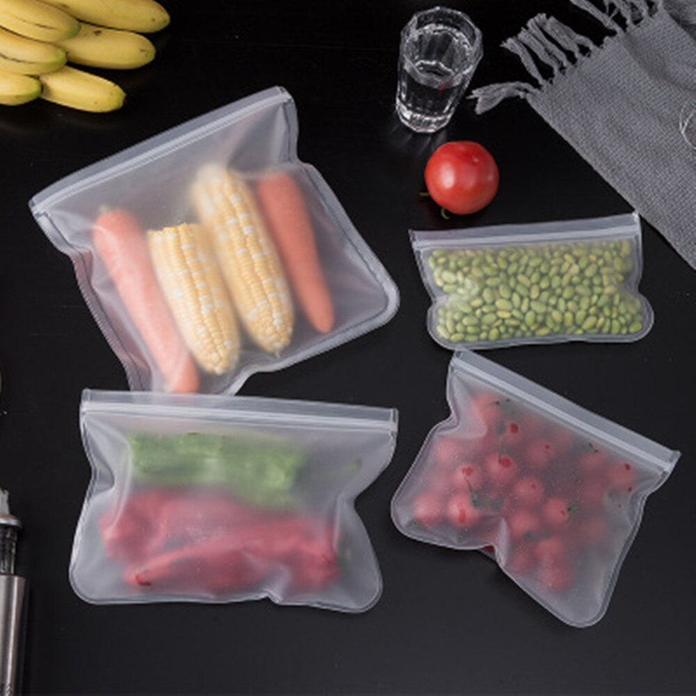 EVA sachet transparent de conservation | Sac transparent scellé pour fruits et légumes, sac de conservation des aliments écologiques, sac de stockage des aliments pour réfrigérateur, peut être réutilisé