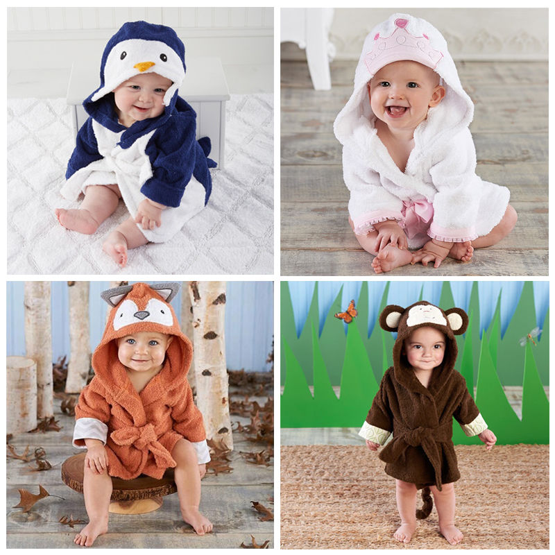 bebé niño niña Animal bebé Albornoz bebé con capucha Toalla de baño niños pequeños baño miel bebé