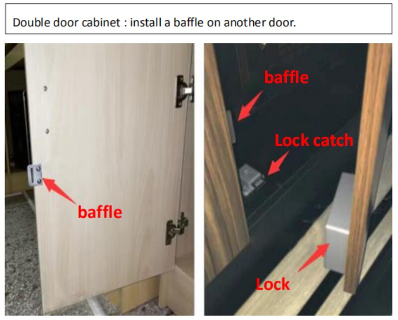 Cierre Invisible inteligente armarios de cajones de bricolaje muebles cajón armario guardarropa zapato Invisible puerta del cajón de armario cerradura nueva
