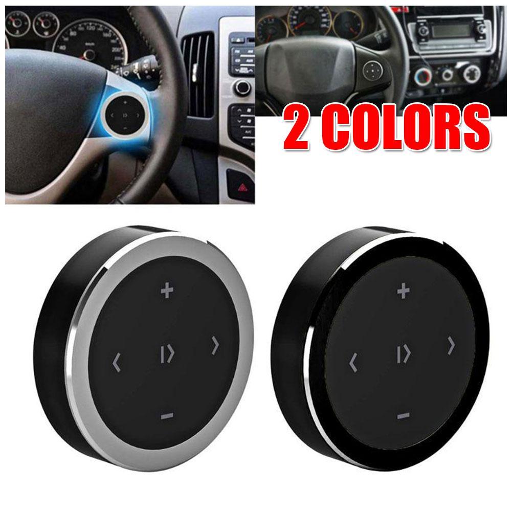 Wireless Bluetooth Remote Control Car Kit Media Button Car Motorcycle Steering Wheel Music Player Controller for iOS/Android
