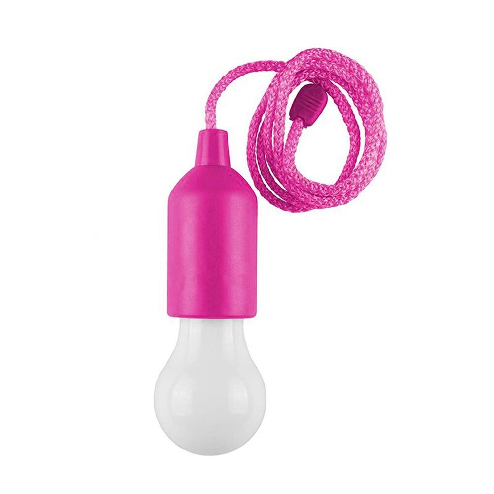 Creatieve Opknoping Lichten Outdoor Camping Tent Lamp Batterij Aangedreven Cord Lamp Hanglamp Tuin Licht Woondecoratie: Rose Red