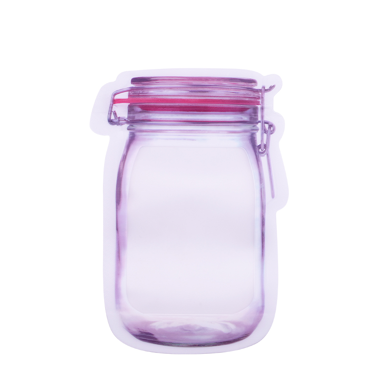 5 stks/partij Mason Jar Ziplock Zakken Herbruikbare Snack Seal Voedsel Saver Opbergtas voor Thuis Keuken Draagbare Voedsel Pakket Tas levert 7: B02